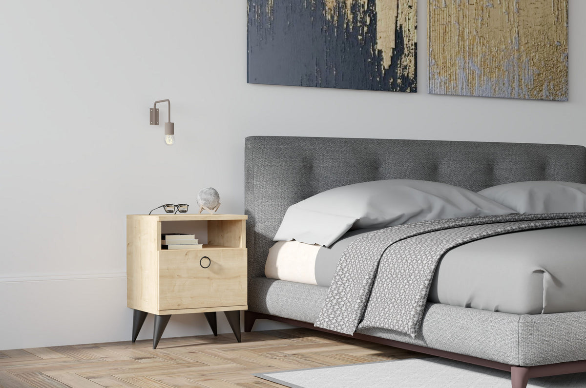 Κομοδίνο Zervochori Sapphire 40x40x50 εκ. Μελαμίνης