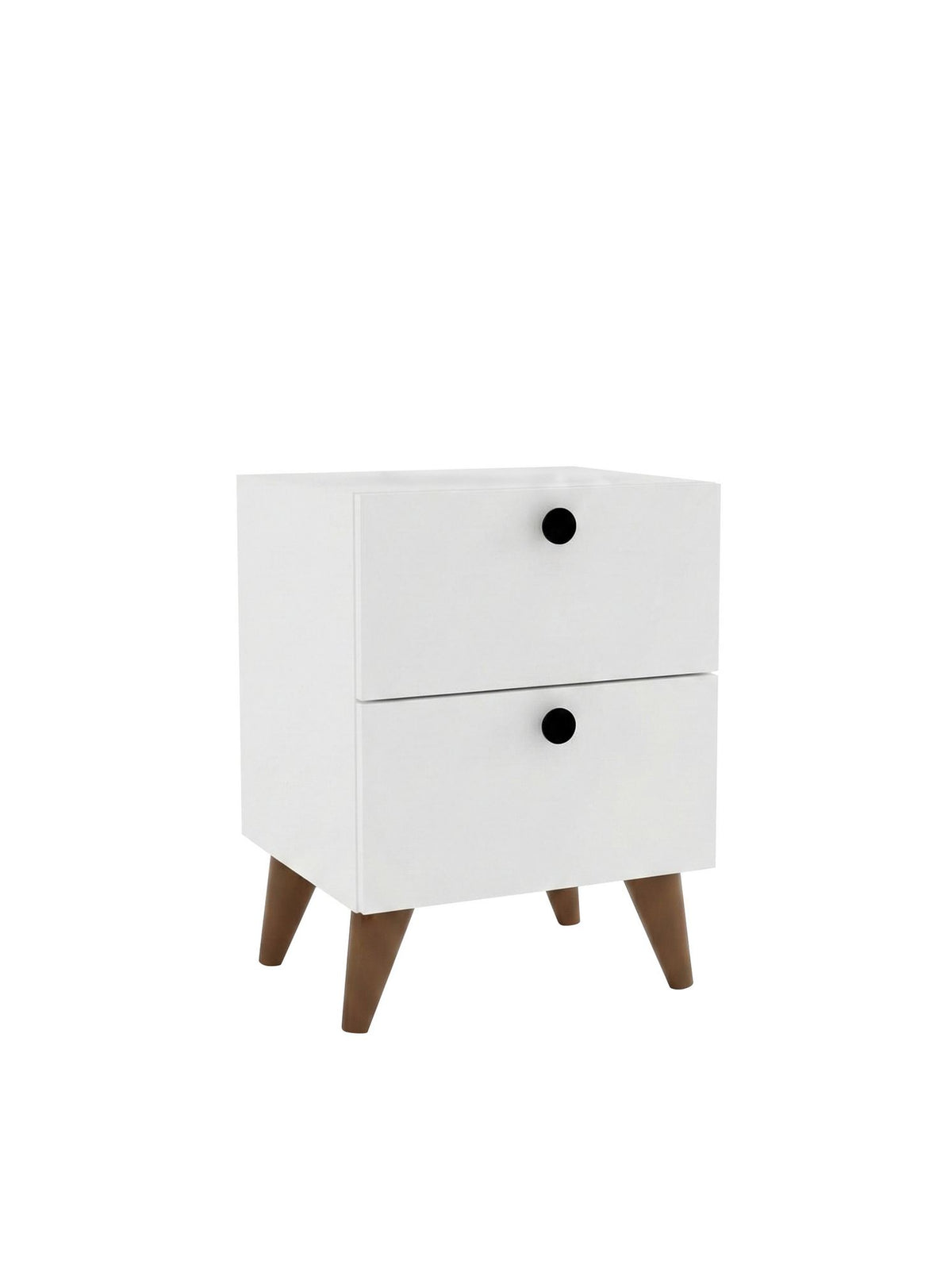 Κομοδίνο Argassi Λευκό 40x41.8x55 εκ. Μελαμίνης