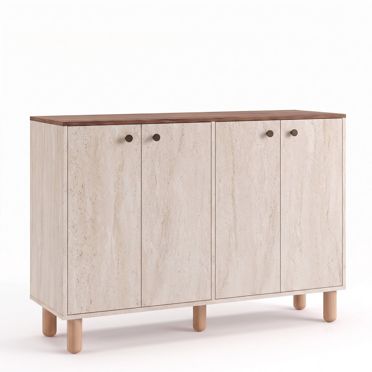 Κονσόλα Aethra Travertine - Καρυδί Venezia 150x29.6x100.82 εκ. Μελαμίνης