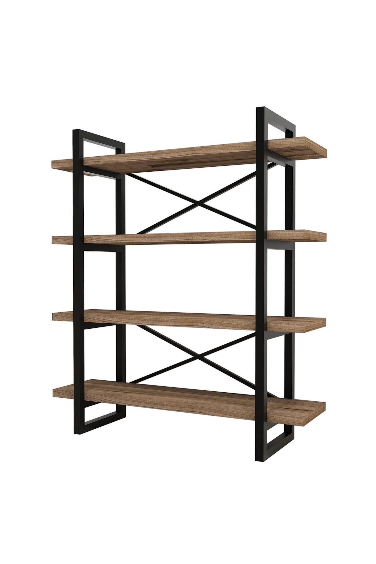 Βιβλιοθήκη Ambelakia Καρυδί 106x33x120 εκ. Μελαμίνης