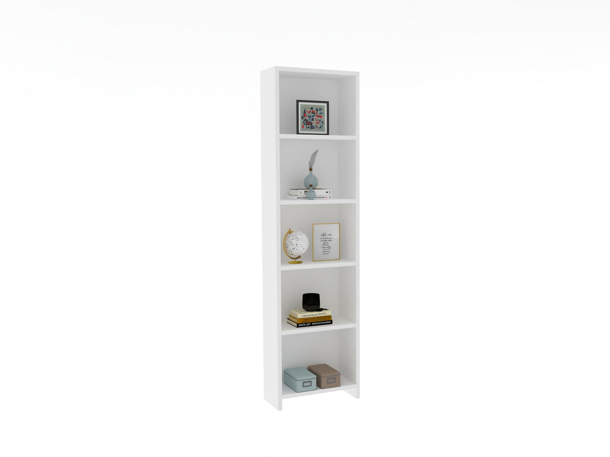 Βιβλιοθήκη Svoronata Λευκό 40x19.6x150 εκ. Μελαμίνης