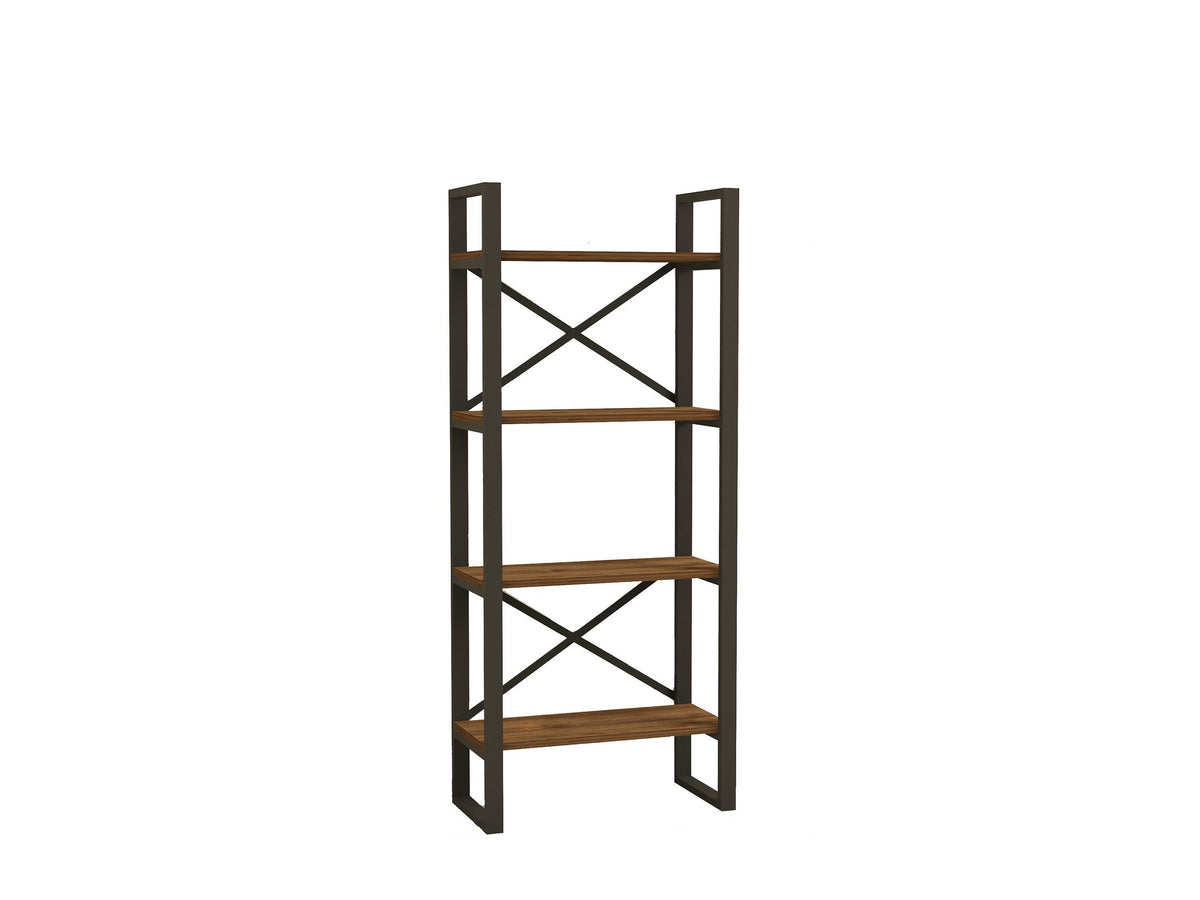 Βιβλιοθήκη Prasies Καρυδί 66x32x150 εκ. Μελαμίνης