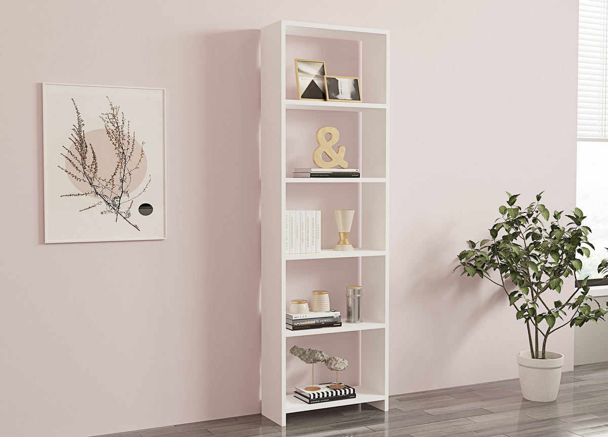 Βιβλιοθήκη Anavyssos Λευκό 160x19.6x50 εκ. Μελαμίνης