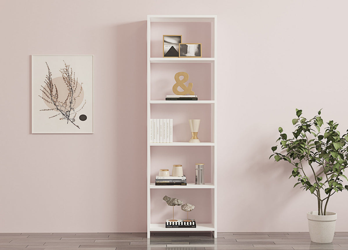 Βιβλιοθήκη Anavyssos Λευκό 160x19.6x50 εκ. Μελαμίνης