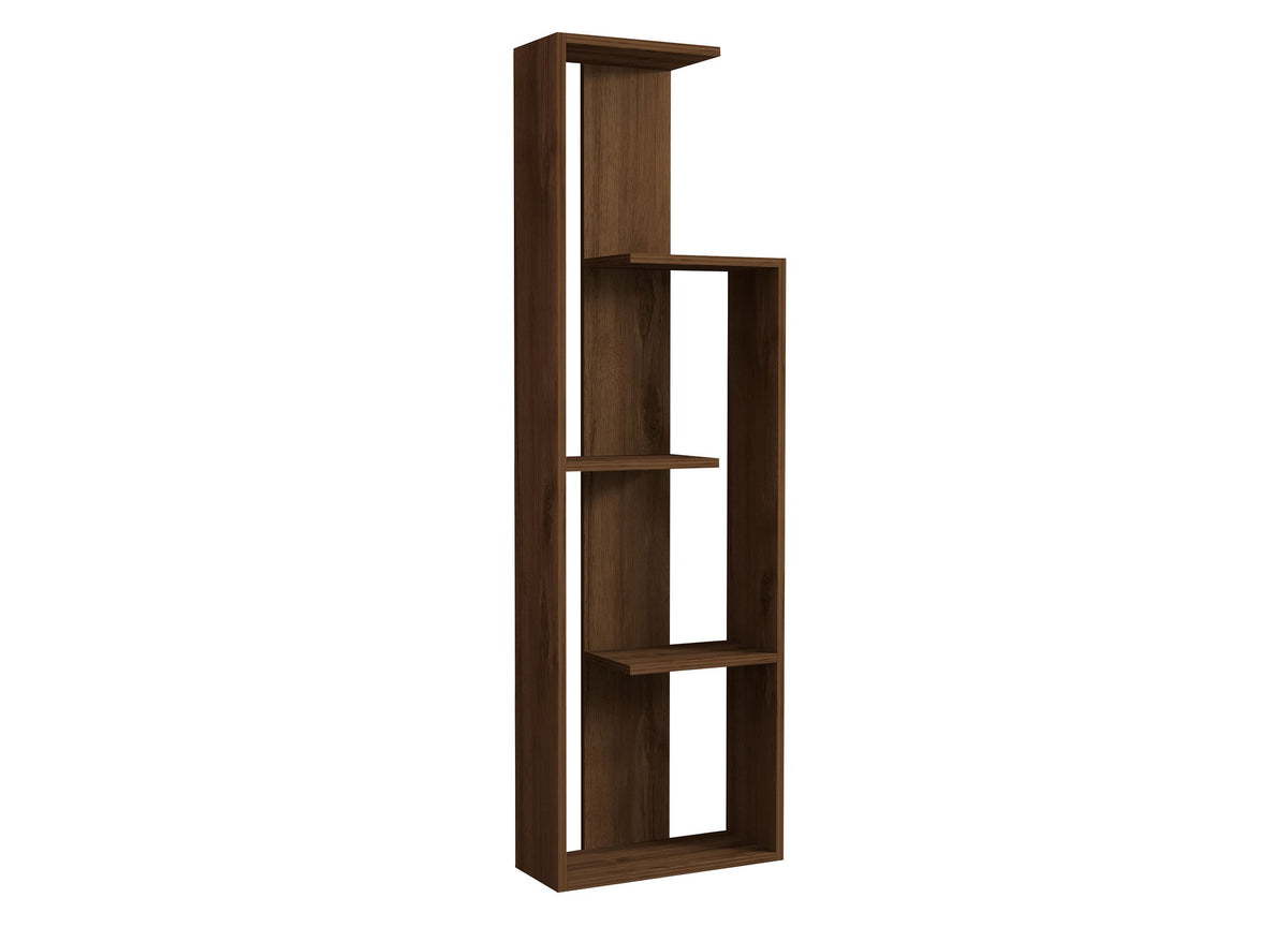 Βιβλιοθήκη Doliana Καρυδί 50x19.6x160 εκ. Μελαμίνης