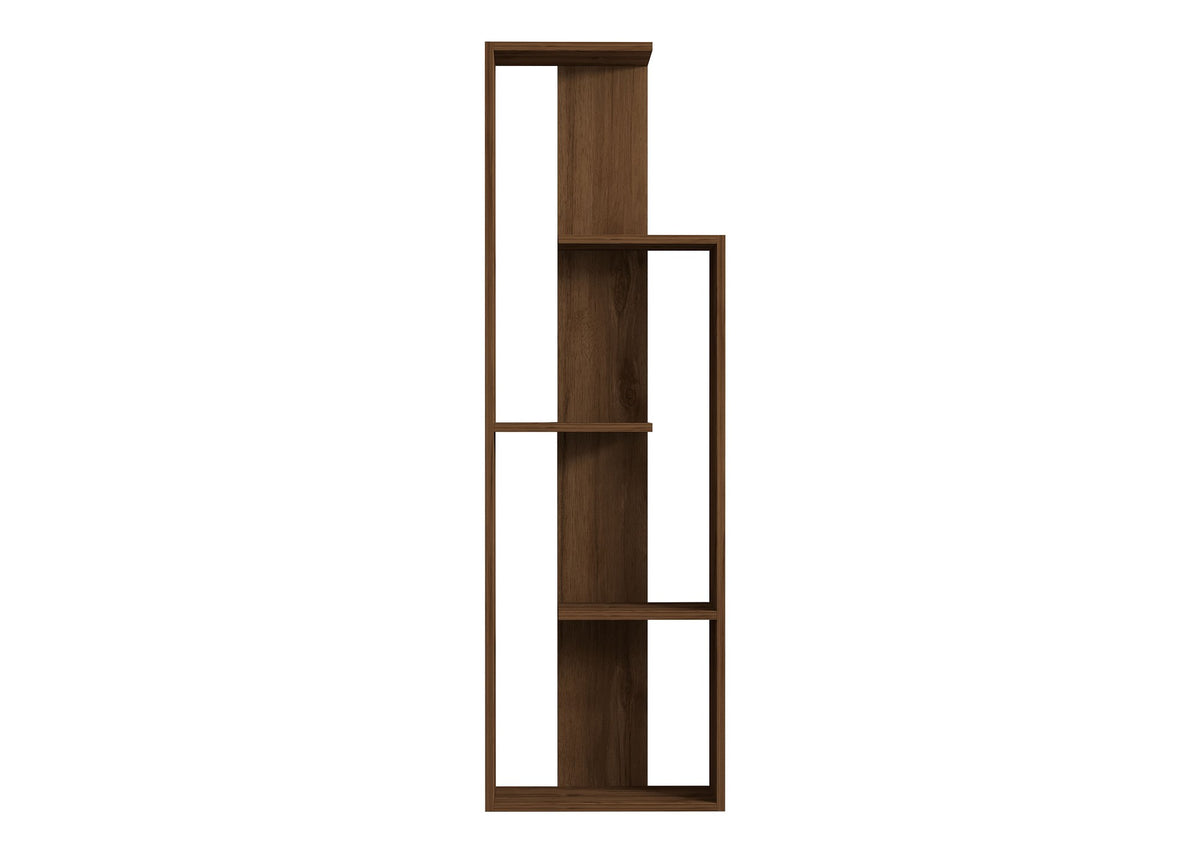 Βιβλιοθήκη Doliana Καρυδί 50x19.6x160 εκ. Μελαμίνης