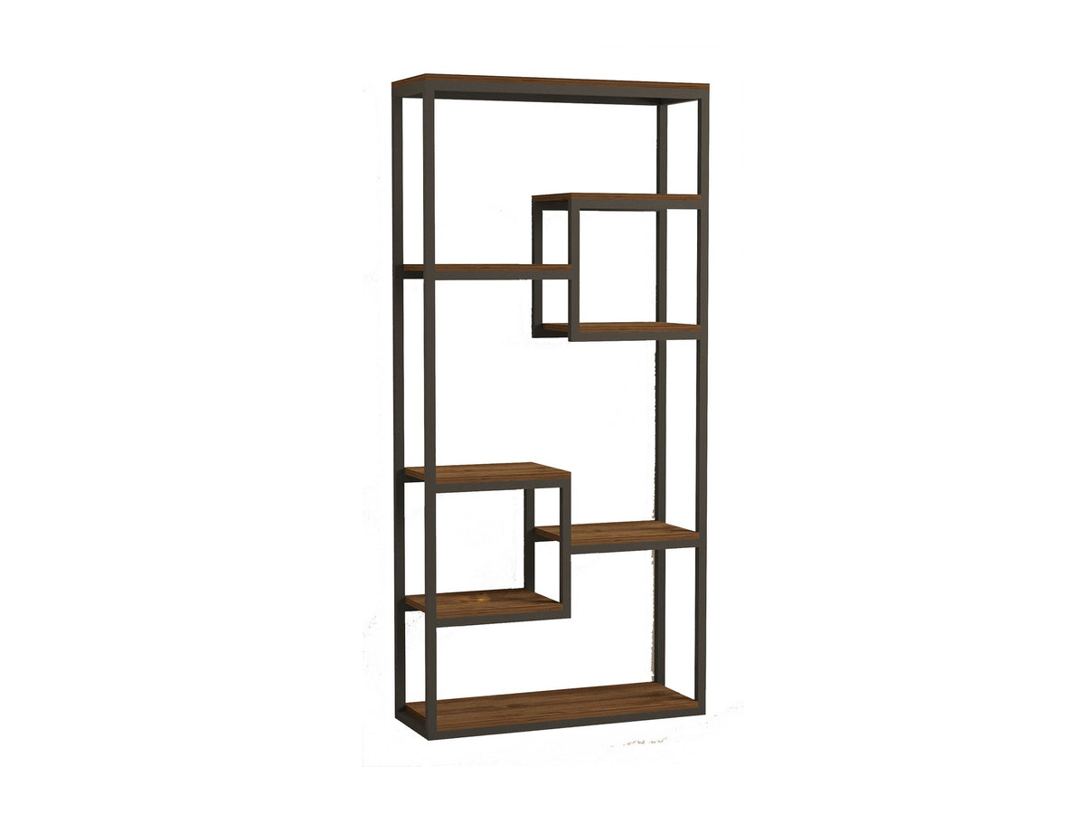 Βιβλιοθήκη Afetes Καρυδί 85x29x182 εκ. Μελαμίνης