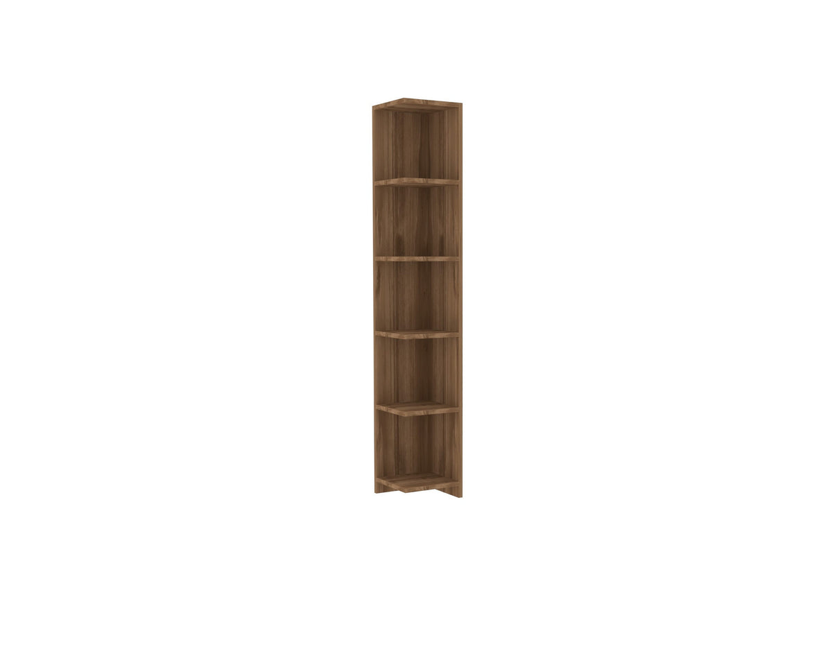 Βιβλιοθήκη Alonaki Καρυδί 25x25x160 εκ. Μελαμίνης