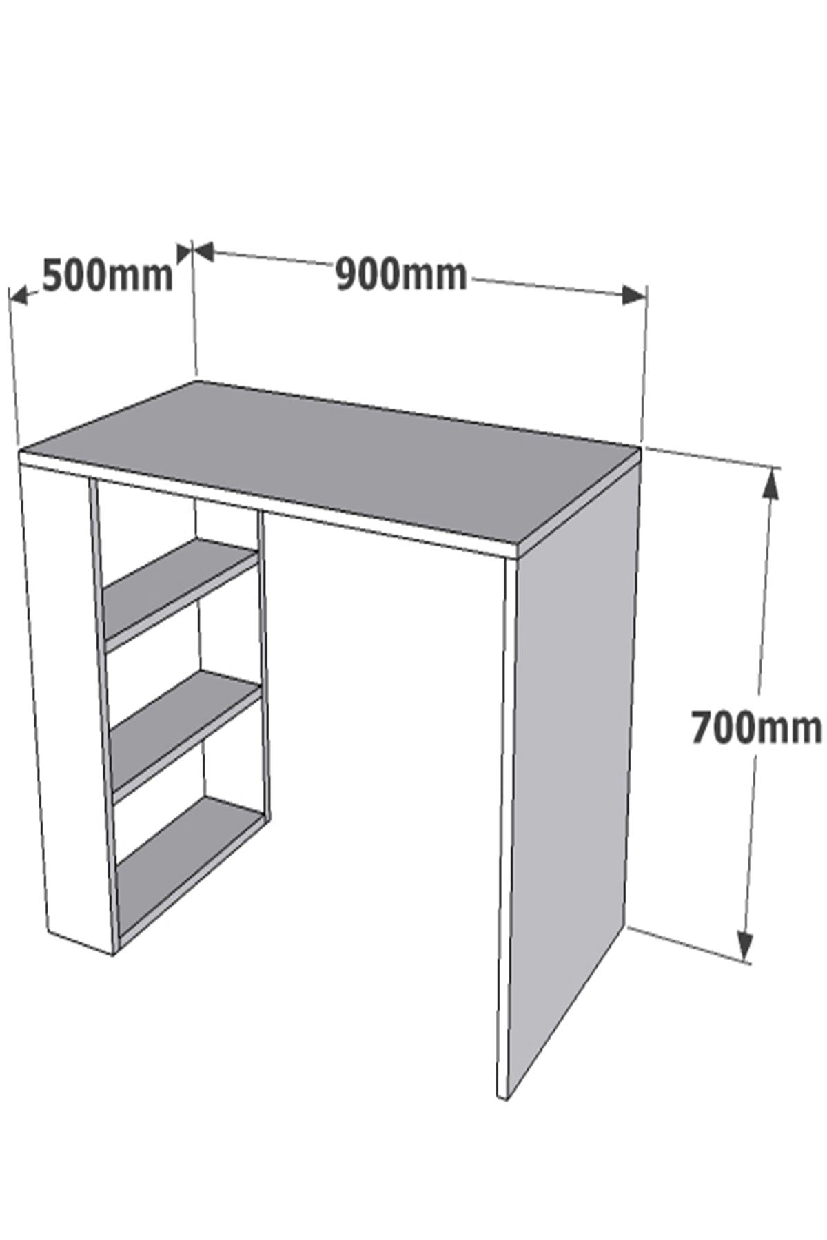 Γραφείο Koutsoura Καρυδί 90x50x70 εκ. Μελαμίνης