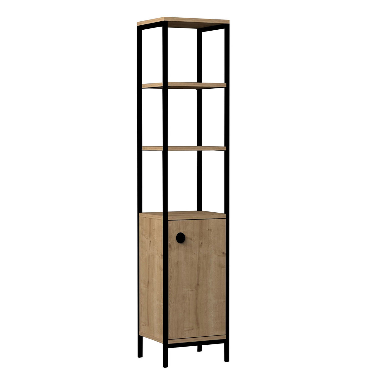 Ντουλάπι Μπάνιου Leonidio Sapphire - Ανθρακί 161.8x34x38 εκ. Μελαμίνης