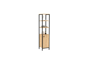 Ντουλάπι Μπάνιου Leonidio Sapphire - Ανθρακί 161.8x34x38 εκ. Μελαμίνης