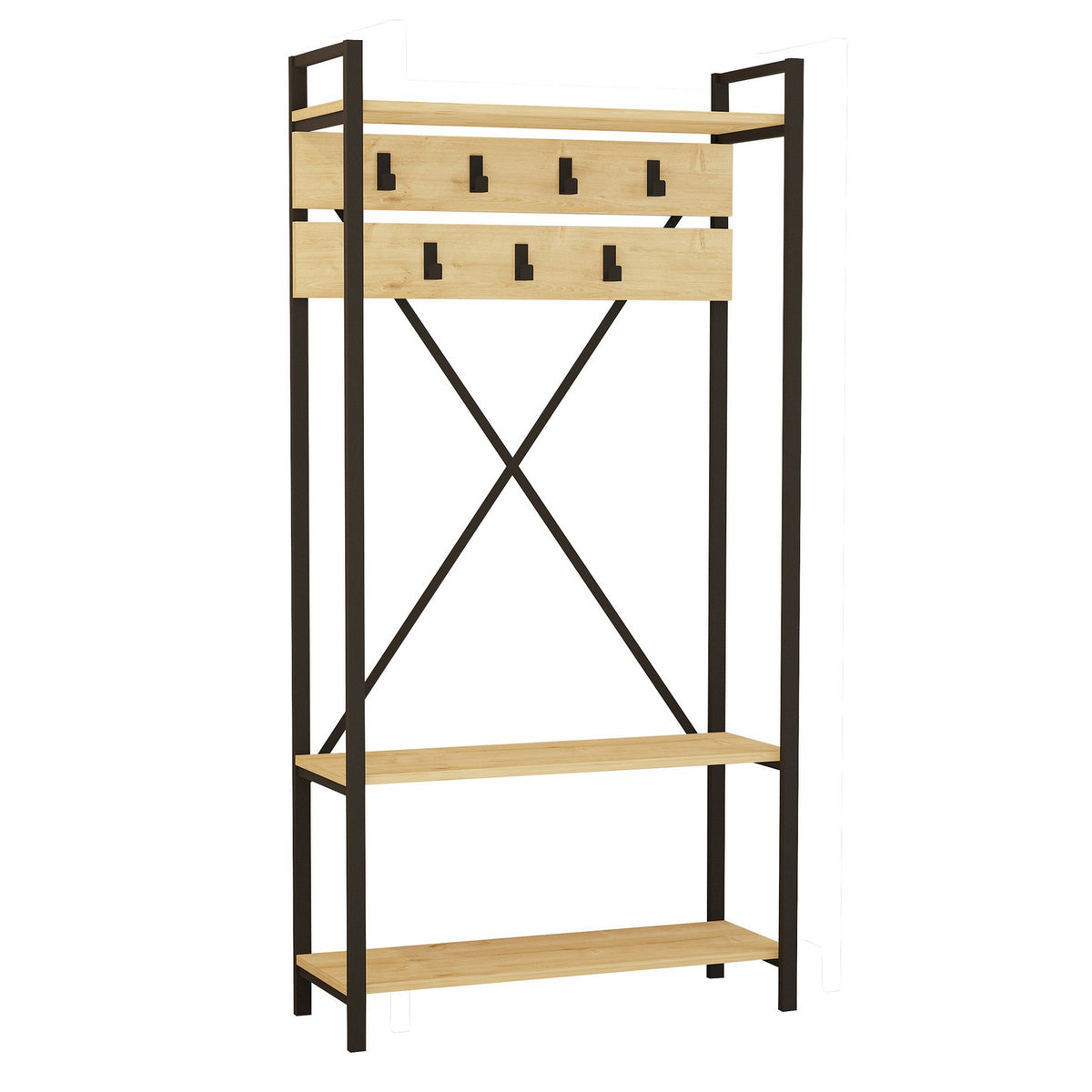 Έπιπλο Εισόδου Kamiros Sapphire 90x34x180 εκ. Μελαμίνης - Pakobazaar