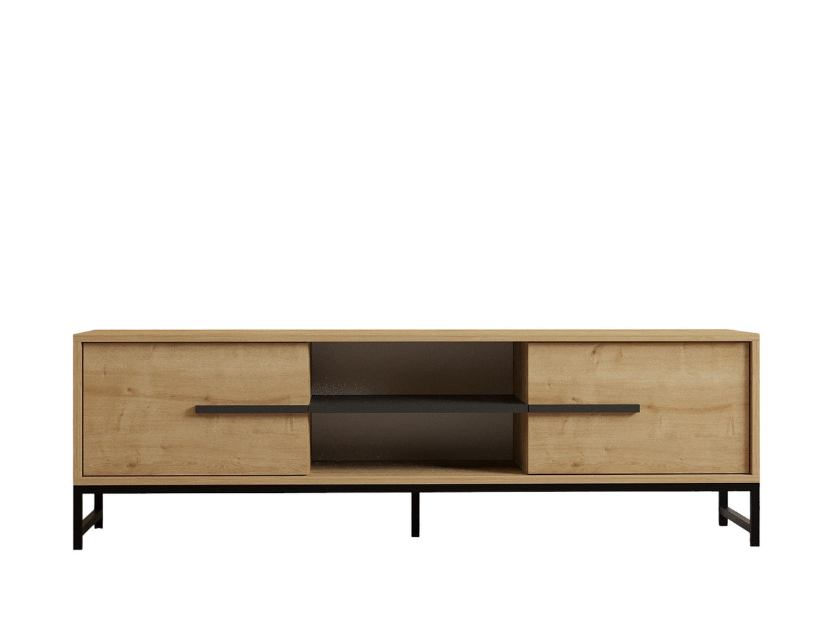 Έπιπλο Τηλεόρασης Thasos Με Ράφια Δρυς Sapphire 160x40x50 εκ. Μελαμίνης