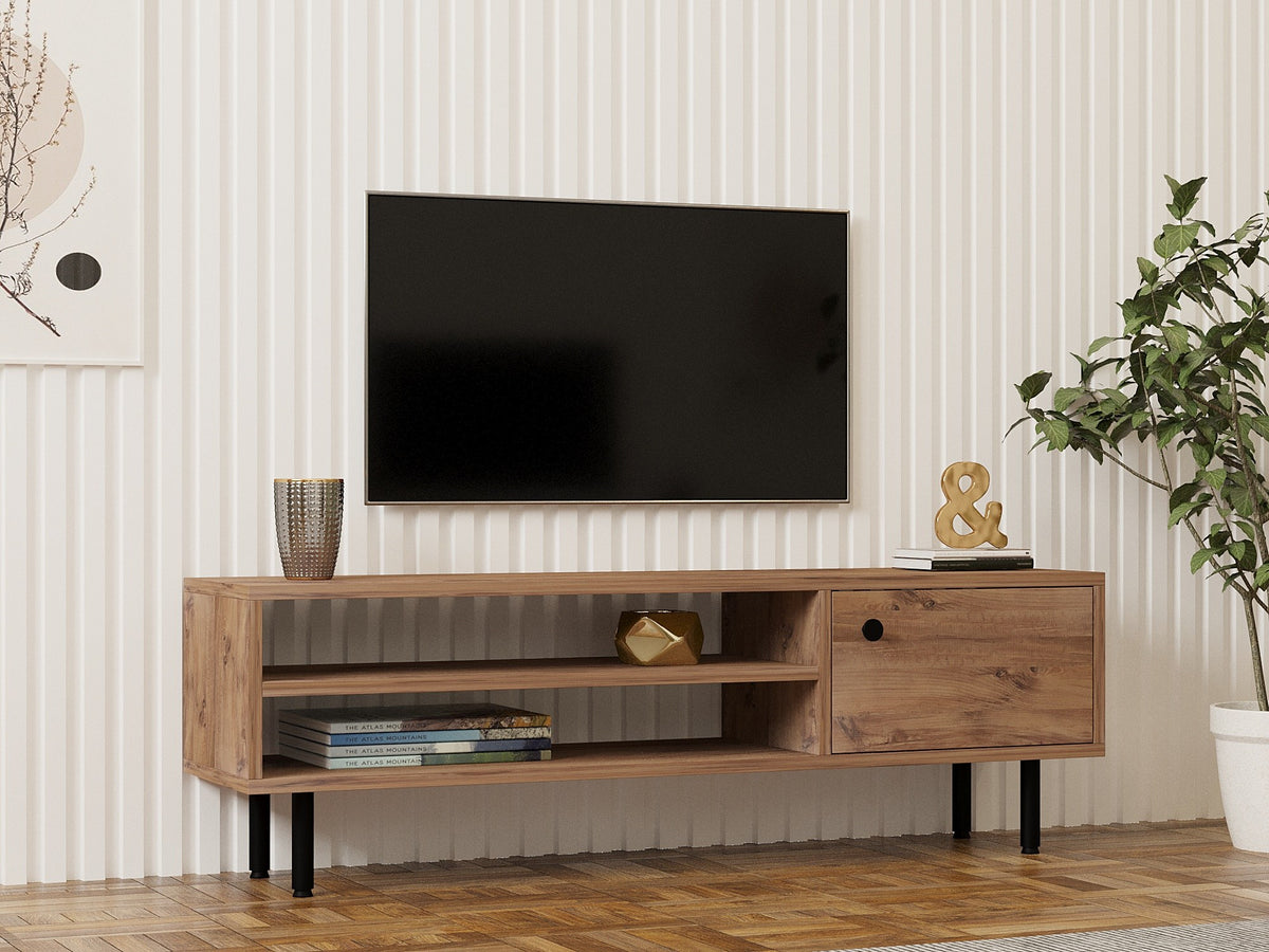 Έπιπλο Τηλεόρασης Paleochora Ατλαντικό Πεύκο 120x30x38 εκ. Μελαμίνης