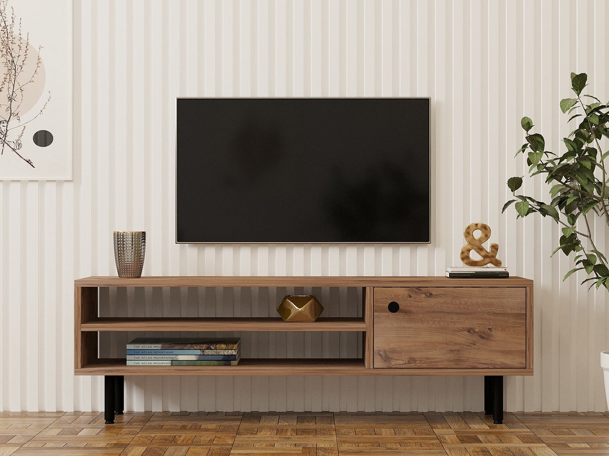 Έπιπλο Τηλεόρασης Paleochora Ατλαντικό Πεύκο 120x30x38 εκ. Μελαμίνης