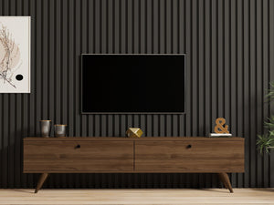 Έπιπλο Τηλεόρασης Tinos Με Καρυδί 160x25x40 εκ. Μελαμίνης