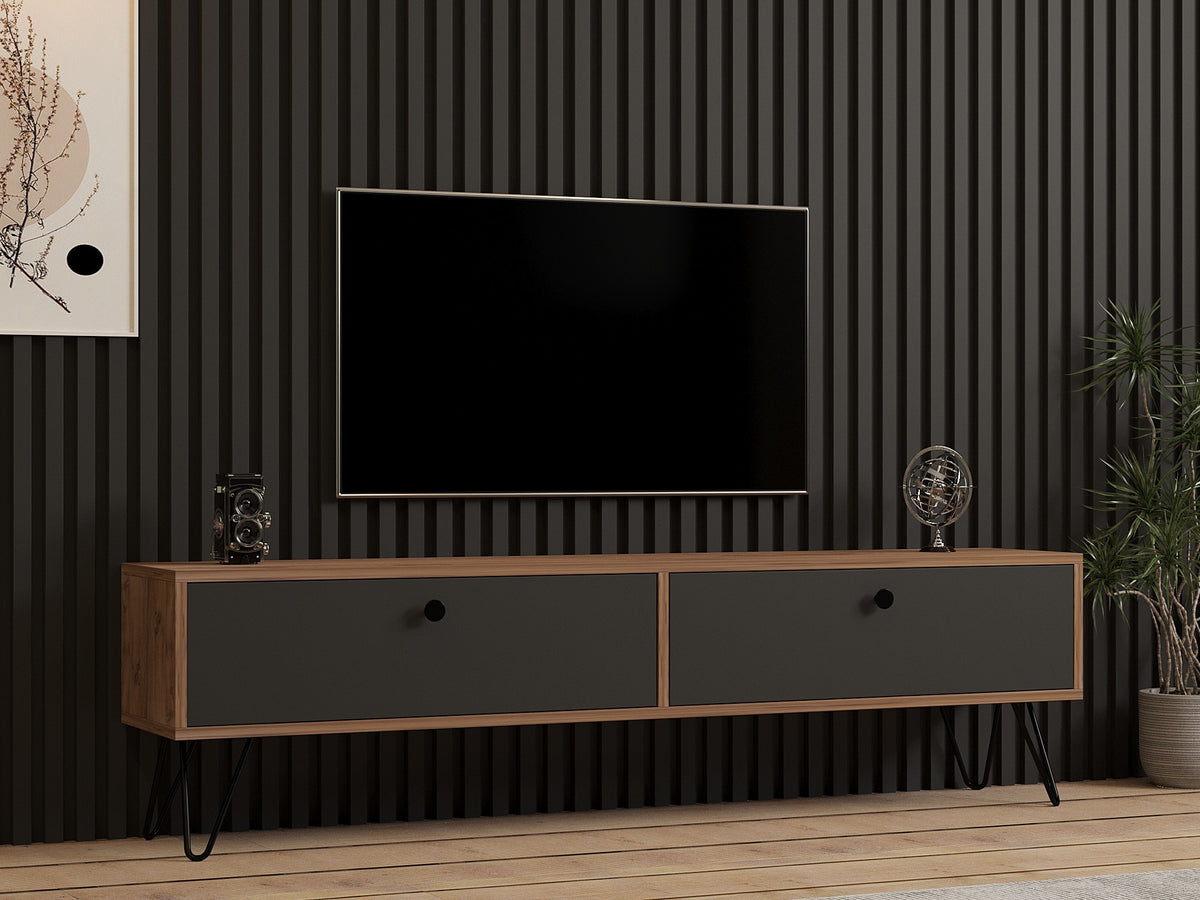 Σύνθεση Τηλεόρασης Tristeno Ατλαντικό Πεύκο 160x29.6x45 εκ. Μελαμίνης