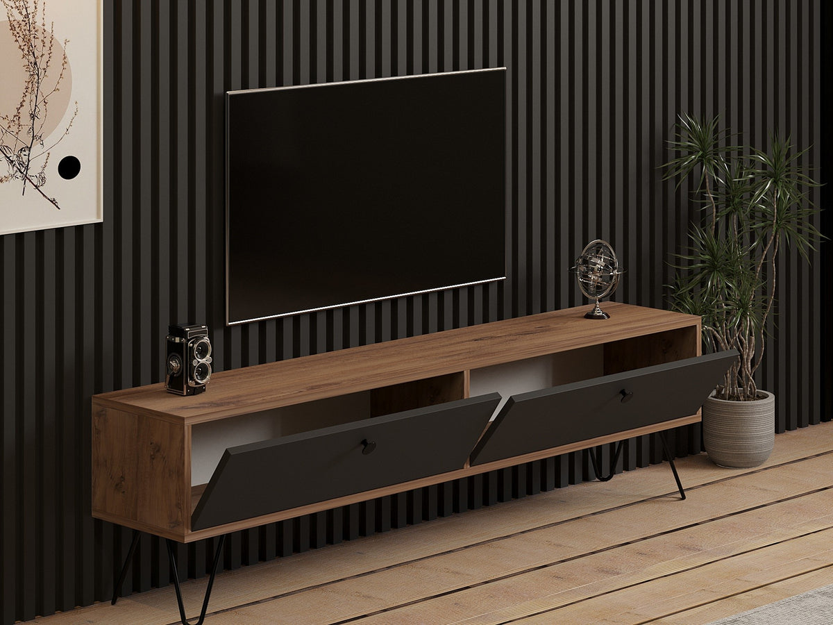 Σύνθεση Τηλεόρασης Tristeno Ατλαντικό Πεύκο 160x29.6x45 εκ. Μελαμίνης