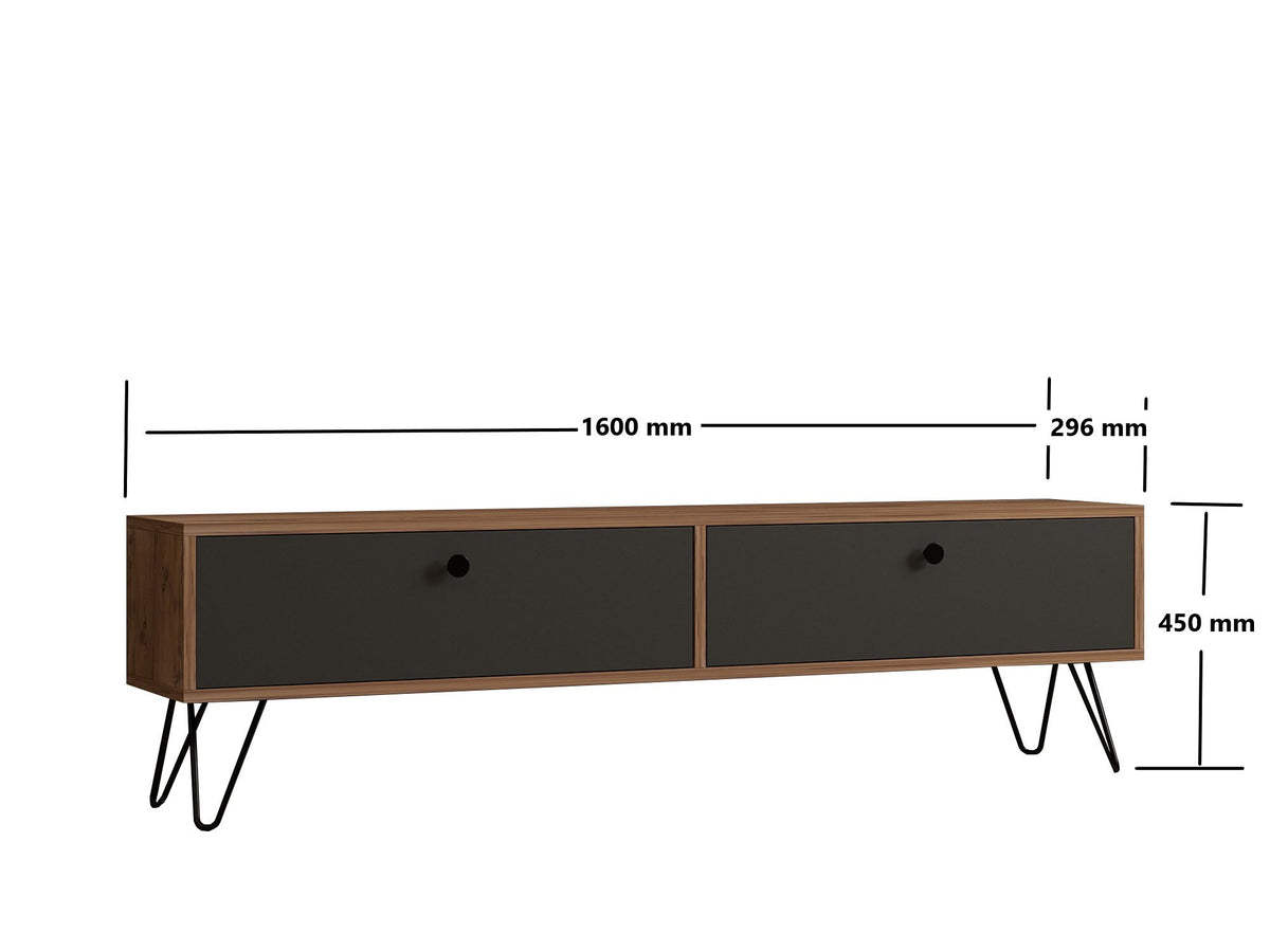Σύνθεση Τηλεόρασης Tristeno Ατλαντικό Πεύκο 160x29.6x45 εκ. Μελαμίνης