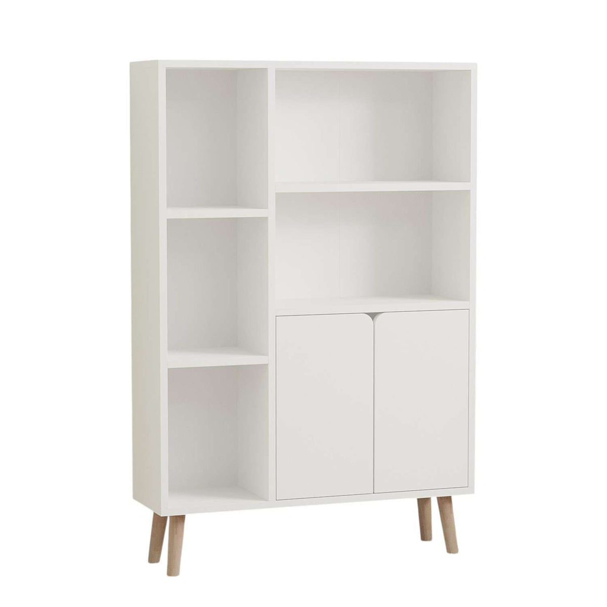 Βιβλιοθήκη Amaliada Λευκό 25x50x48.6 εκ. Μελαμίνης
