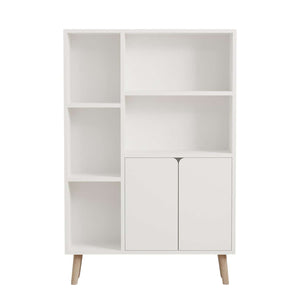 Βιβλιοθήκη Amaliada Λευκό 25x50x48.6 εκ. Μελαμίνης