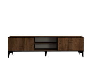 Έπιπλο Τηλεόρασης Sivota Καρυδί - Μαύρο 180x40x45 εκ. Μελαμίνης