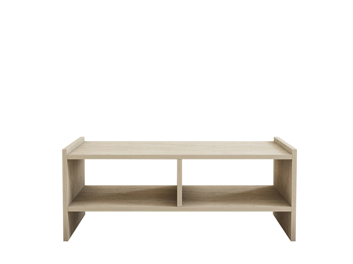 Τραπεζάκι Σαλονιού Adamas Travertine 90x50x35 εκ. Μελαμίνης