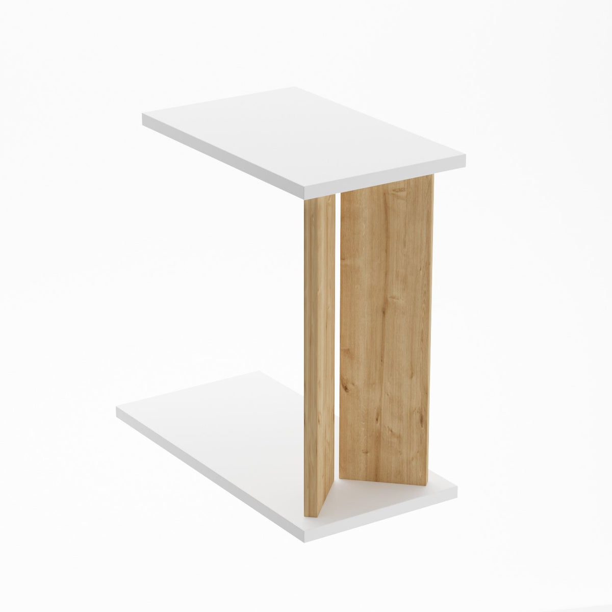 Βοηθητικό Τραπεζάκι Filiatres Δρυς Sapphire - Λευκό 25x50x48.6 εκ. Μελαμίνης