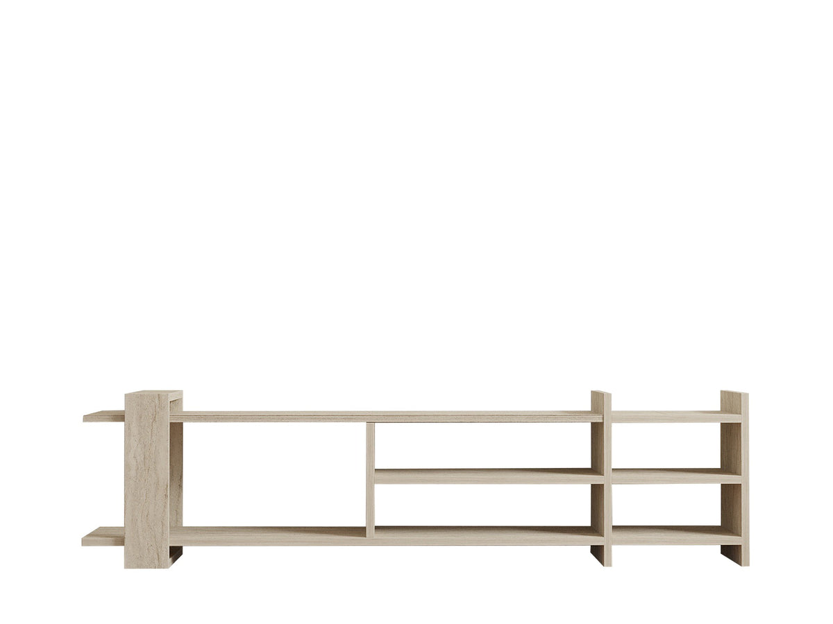 Έπιπλο Τηλεόρασης Trahili Travertine 156x29.6x40 εκ. Μελαμίνης