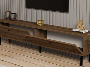 Έπιπλο Τηλεόρασης Ziria Καρυδί 160x25x37 εκ. Μελαμίνης