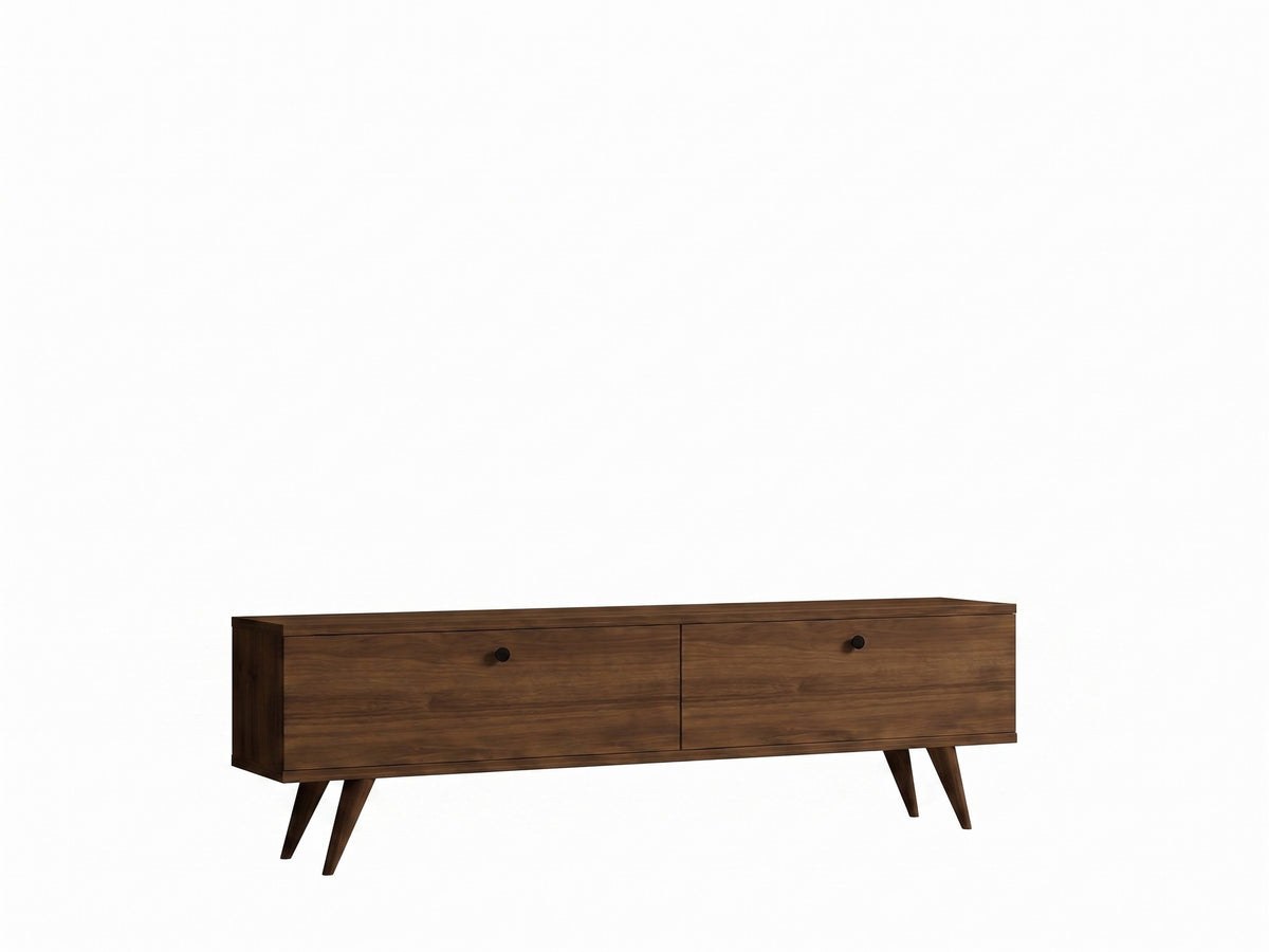 Έπιπλο Τηλεόρασης Tinos Καρυδί 140x25x40 εκ. Μελαμίνης
