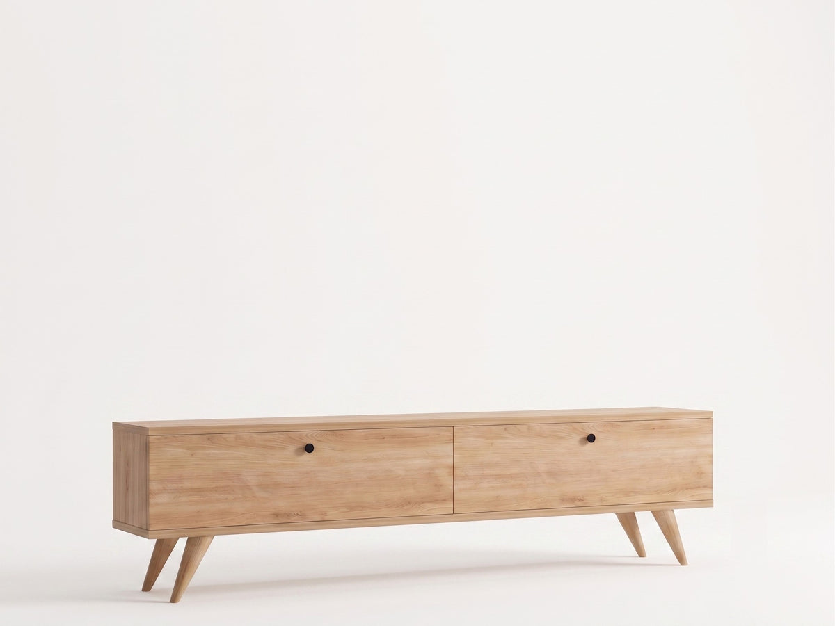 Έπιπλο Τηλεόρασης Tinos Δρυς Sapphire 140x25x40 εκ. Μελαμίνης