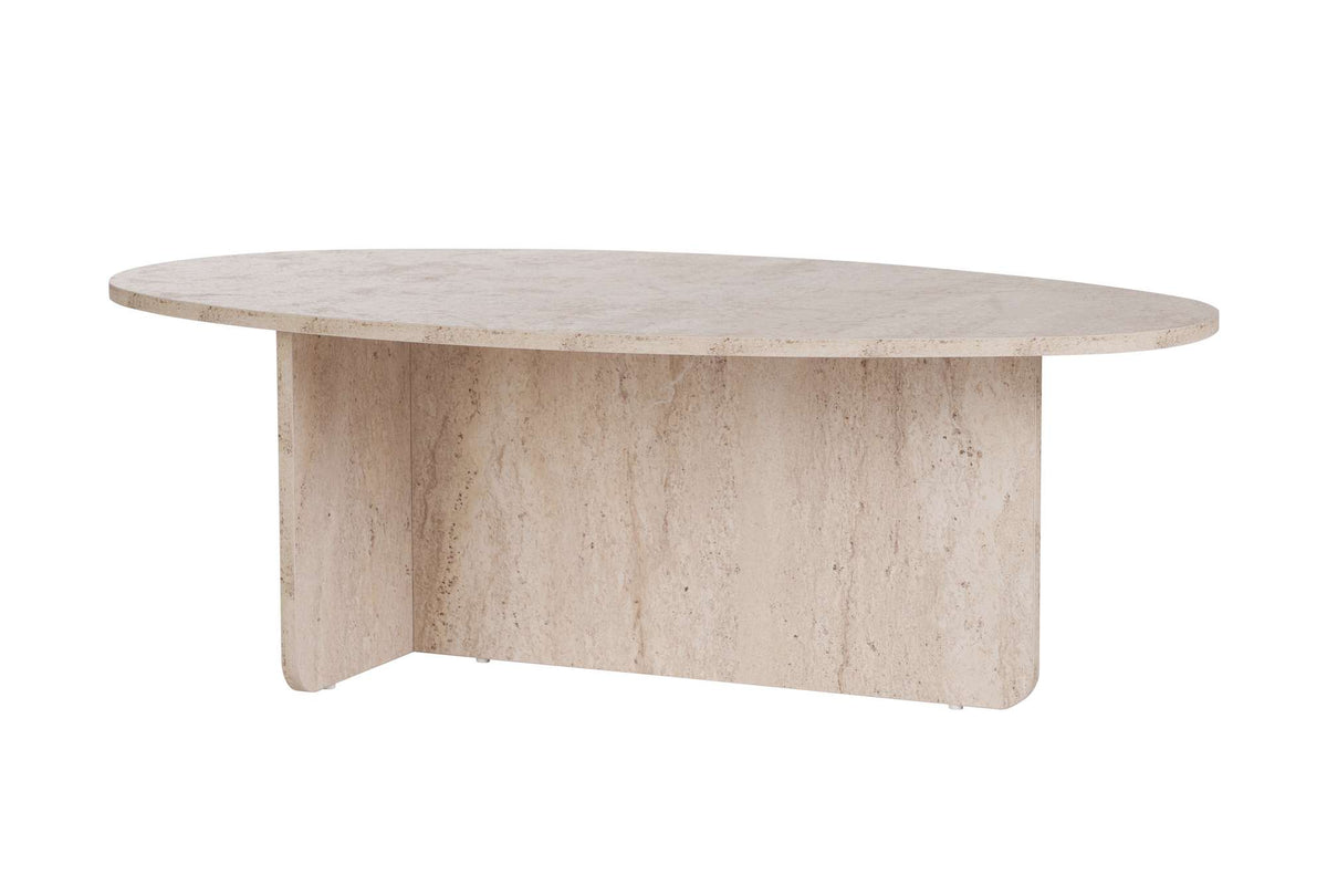 Τραπεζάκι Σαλονιού Zoni Travertine 120x65x40 εκ. Μελαμίνης