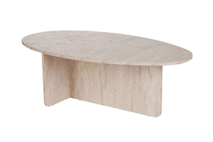 Τραπεζάκι Σαλονιού Zoni Travertine 120x65x40 εκ. Μελαμίνης