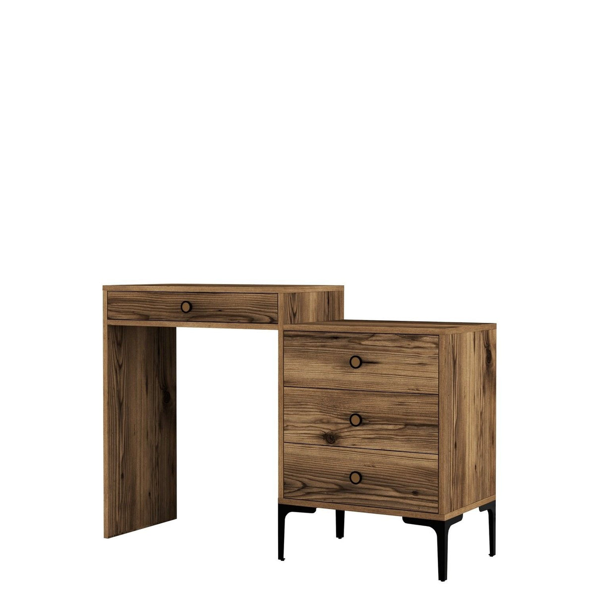 Τουαλέτα Korakas Καρυδί 124x40x84.7 εκ. Μελαμίνης - Pakobazaar
