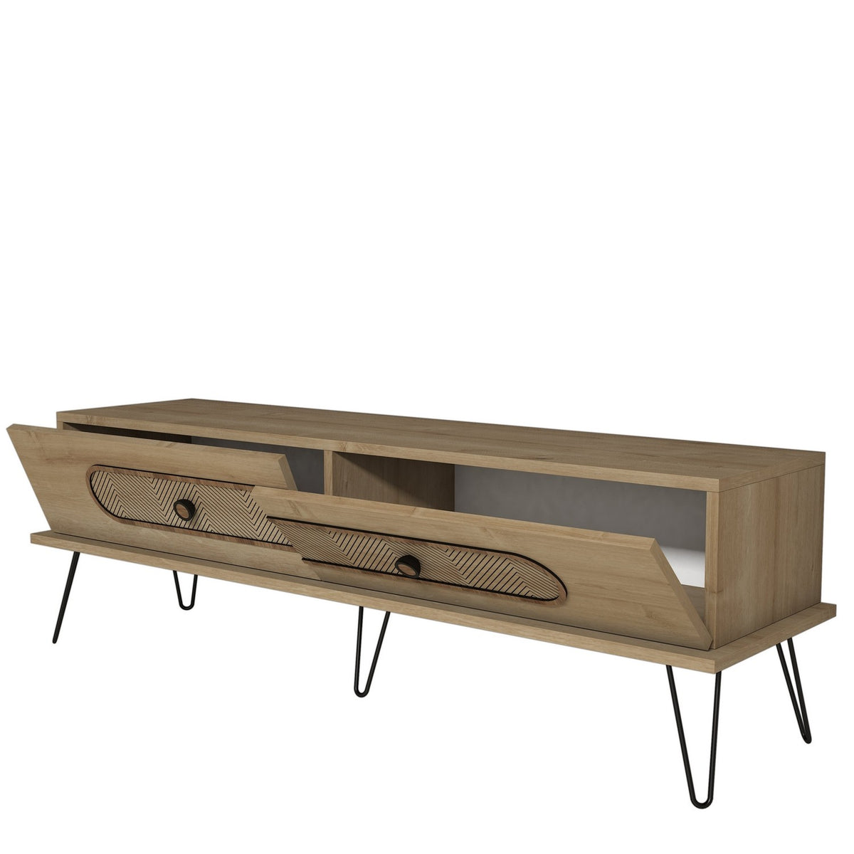 Έπιπλο Τηλεόρασης Lardos Δρυς 145x40x45 εκ. Μελαμίνης
