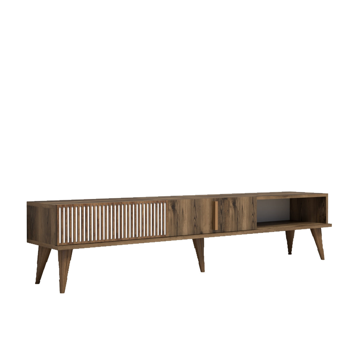 Έπιπλο Τηλεόρασης Plastira Καρυδί 180x35x40 εκ. Μελαμίνης