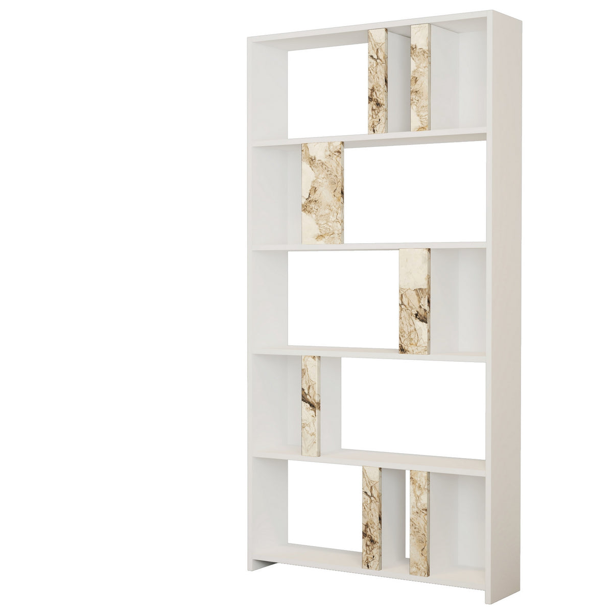 Βιβλιοθήκη Agapi Λευκό 90x20x180 εκ. Μελαμίνης