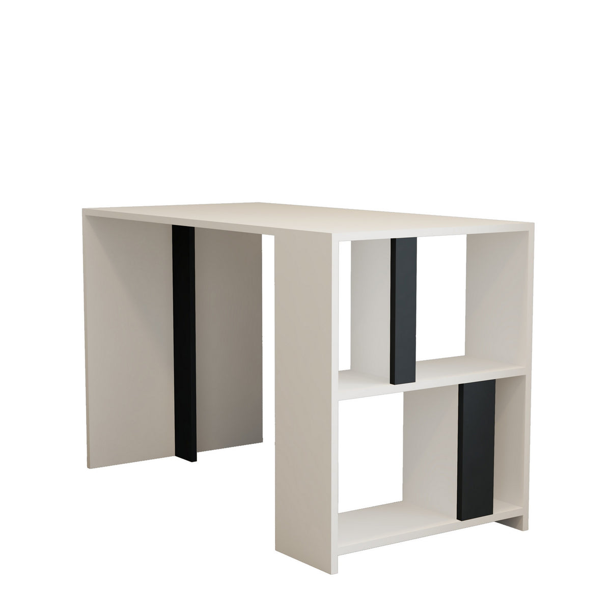 Γραφείο Agapi Λευκό - Ανθρακί 120x60x75.4 εκ. Μελαμίνης