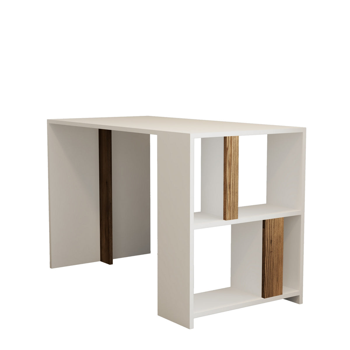 Γραφείο Agapi Λευκό - Καρυδί 120x60x75.4 εκ. Μελαμίνης
