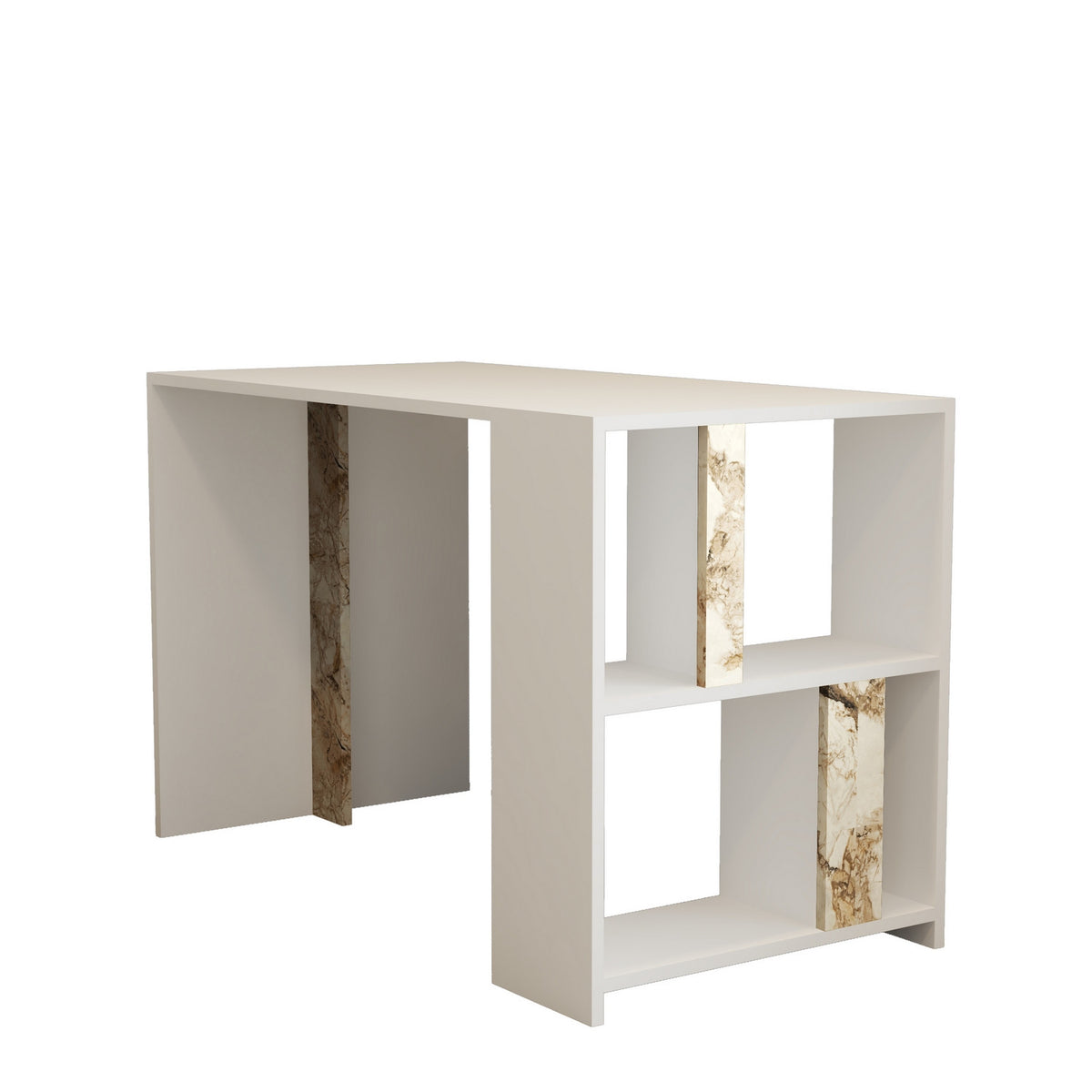 Γραφείο Agapi Λευκό Μάρμαρο 120x60x75.4 εκ. Μελαμίνης
