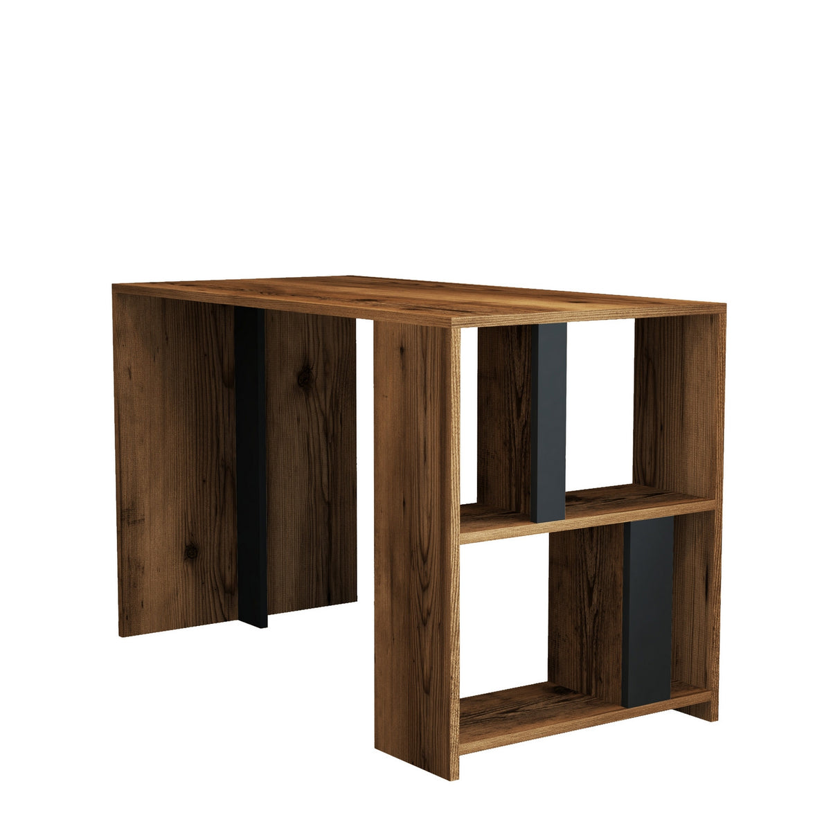 Γραφείο Agapi Καρυδί - Ανθρακί 120x60x75.4 εκ. Μελαμίνης