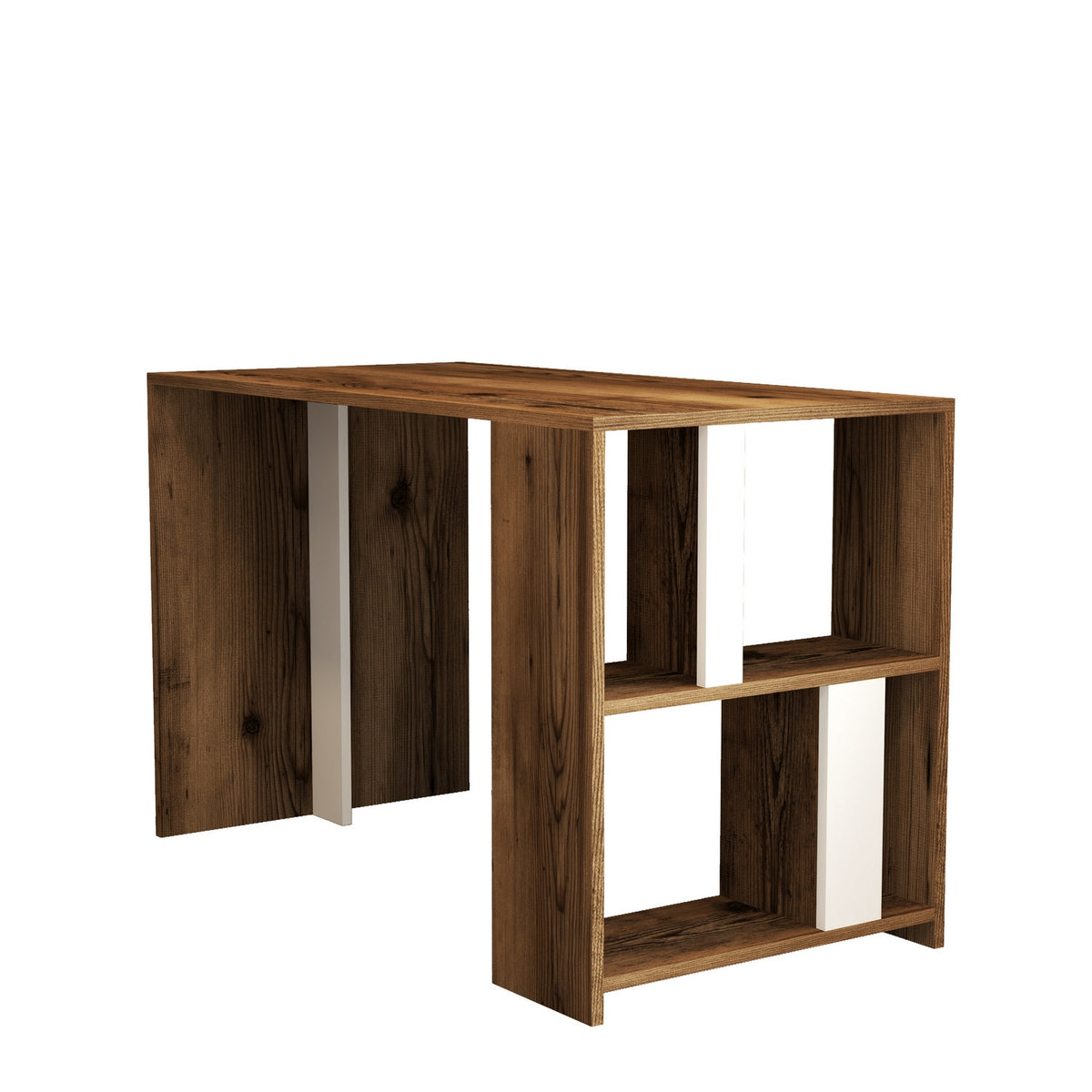 Γραφείο Agapi Καρυδί - Λευκό 120x60x75.4 εκ. Μελαμίνης