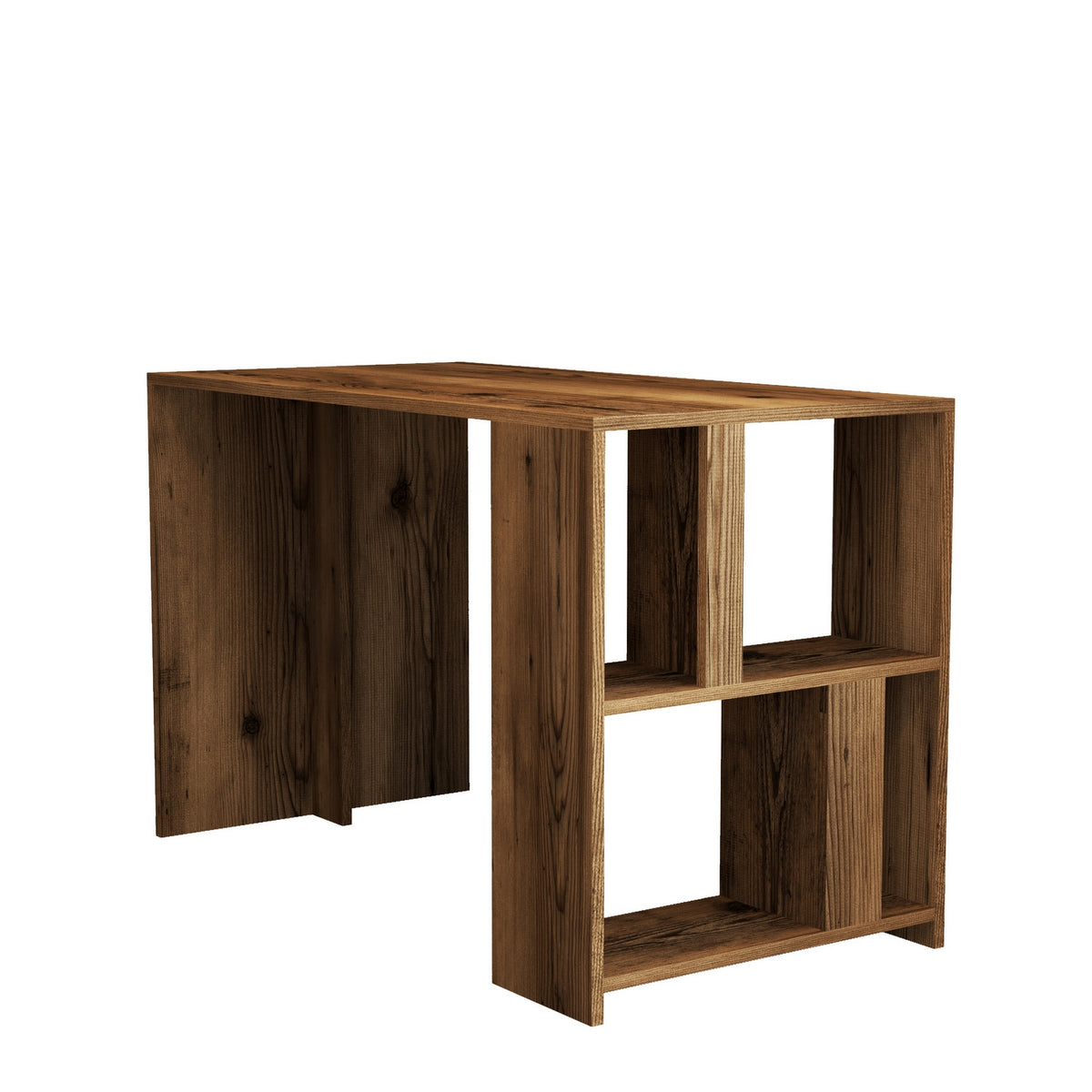 Γραφείο Agapi Με Ράφια Καρυδί 120x60x75.4 εκ. Μελαμίνης