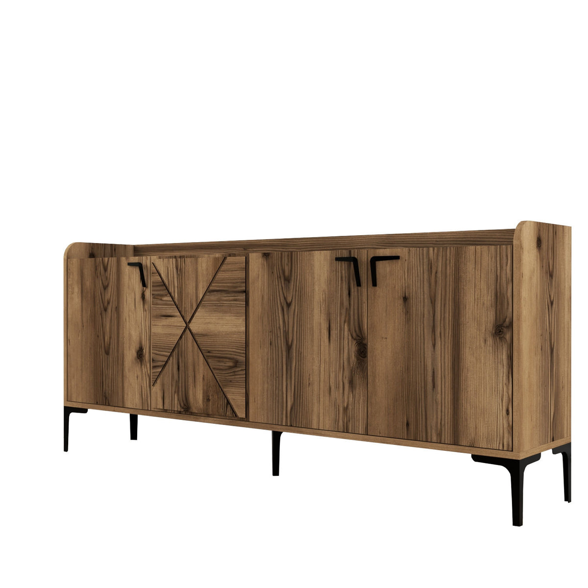Κονσόλα Gavrio Καρυδί 180x35x78 εκ. Μελαμίνης