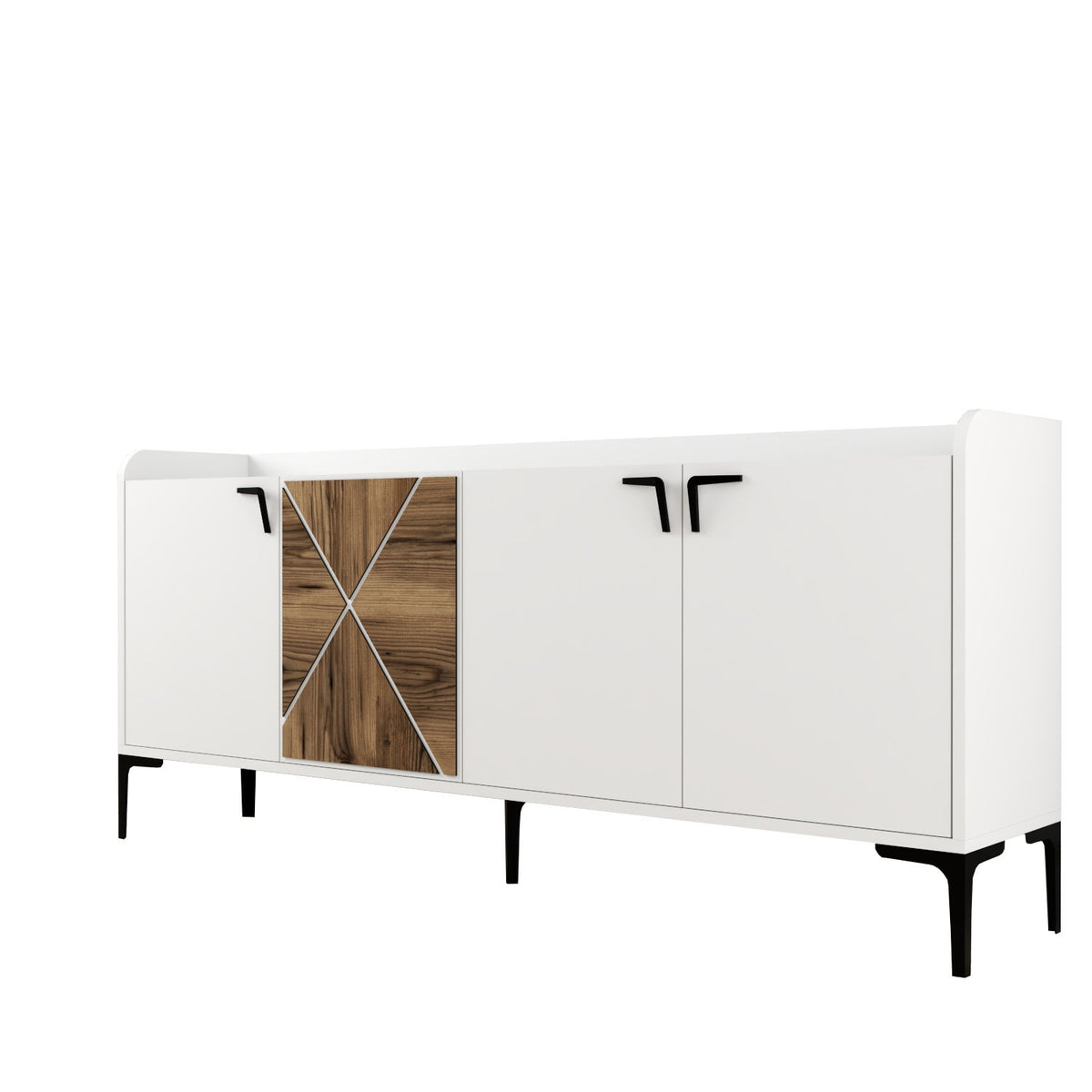 Κονσόλα Gavrio Λευκό 180x35x78 εκ. Μελαμίνης