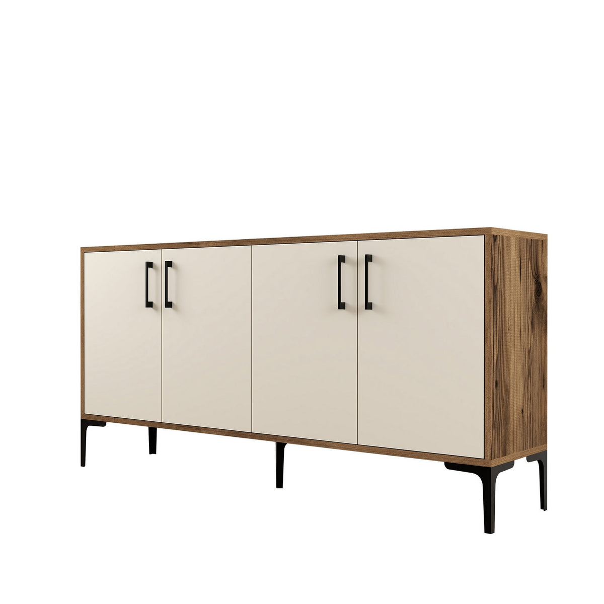 Κονσόλα Patmos Καρυδί - Κρεμ 160x35x78 εκ. Μελαμίνης