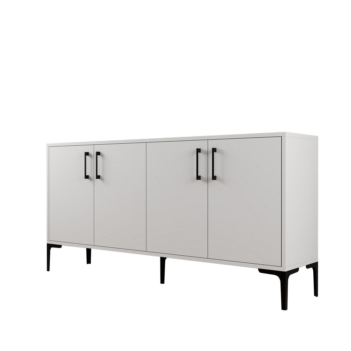 Κονσόλα Patmos Λευκό 160x35x78 εκ. Μελαμίνης - Pakobazaar