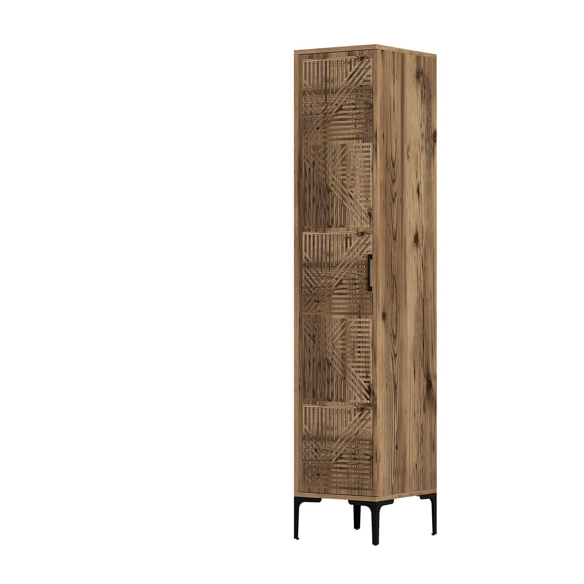 Ντουλάπα Pitsidia Καρυδί 40x47.5x201.4 εκ. Μελαμίνης