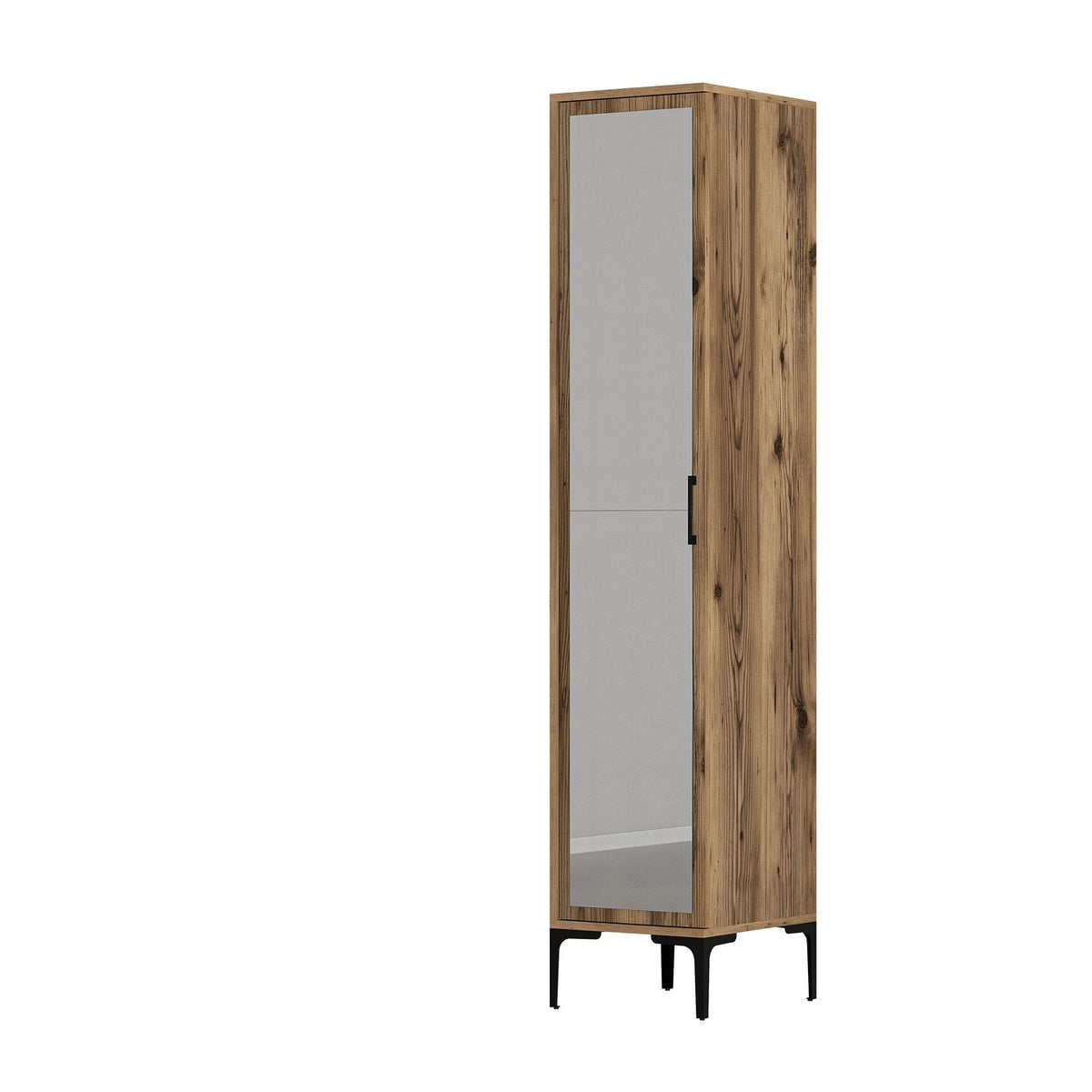 Ντουλάπα Pirgaki Καρυδί 40x47.5x201.4 εκ. Μελαμίνης